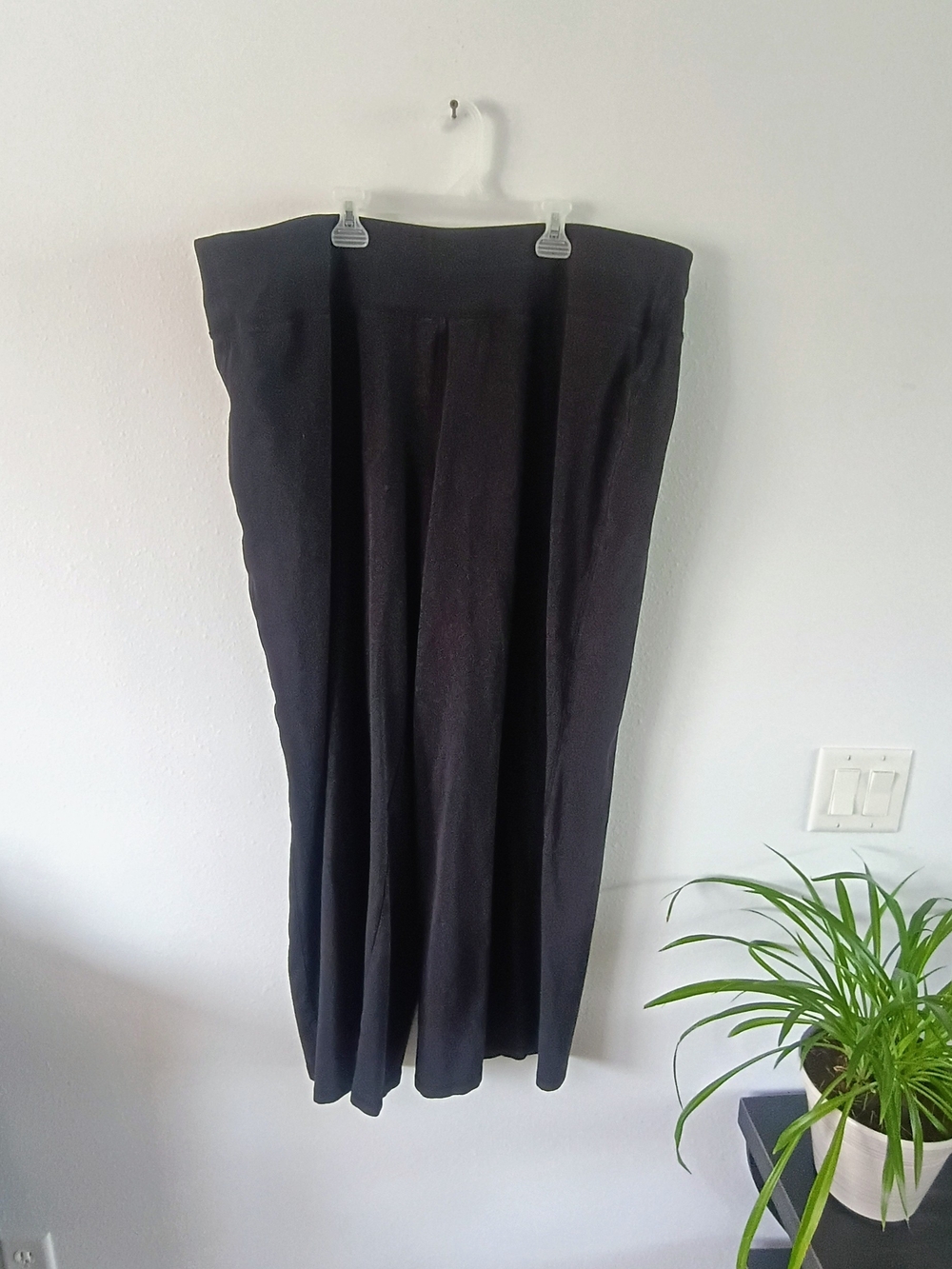 LIVI Active Lane Bryant 22/24 Black Wide Leg Pull On Stretch Lounge Pants